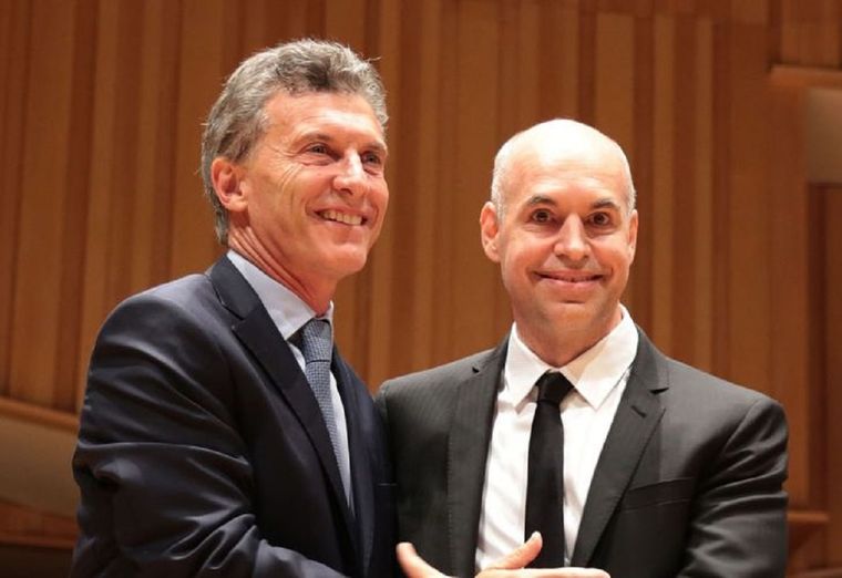 Larreta y una particular forma de destacar algo bueno del ex presidente. Foto: Archivo