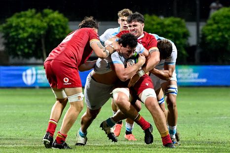 Los Pumitas vencieron a Gales de manera agónica en su debut en el Mundial M20. Los Pumitas vencieron a Gales de manera agónica en su debut en el Mundial M20.