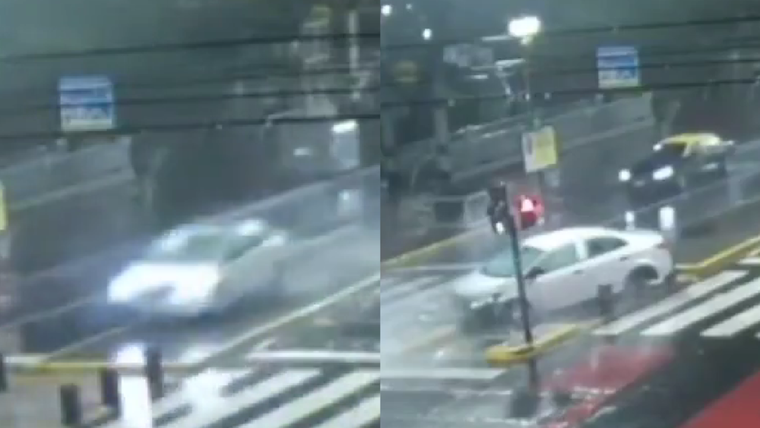 El siniestro vial ocurrió frente a un semáforo ubicado en la intersección de avenida Rivadavia y Pedernera, en el barrio porteño de Flores.