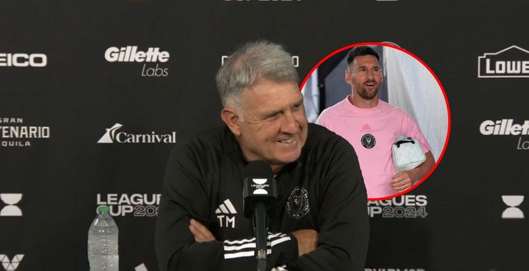 Martino habló de la lesión de Messi Foto: Captura