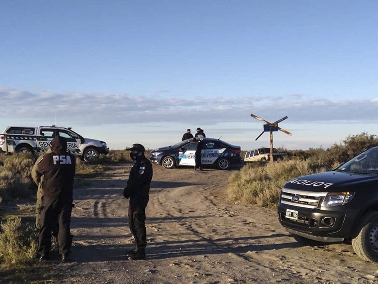 Zona de búsqueda De acuerdo con los registros del GPS, un móvil policial circuló el 8 de agosto por el área donde luego se encontró el esqueleto.