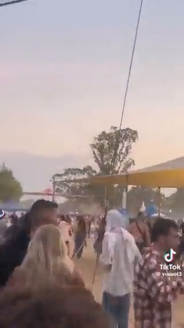 El ataque se produjo en un festival de música en el sur de Israel Foto: Captura de pantalla