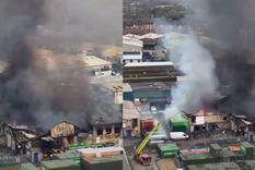 El incendio se desató en un edificio de Middlesex Business Park, en Bridge Road, Southall, al oeste de Londres.