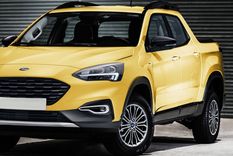 Este es un boceto de la camioneta compacta de Ford.