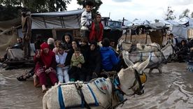 Gaza soporta una tormenta polar con frío, lluvias y derrumbes. Foto Efe Gaza soporta una tormenta polar con frío, lluvias y derrumbes. Foto Efe