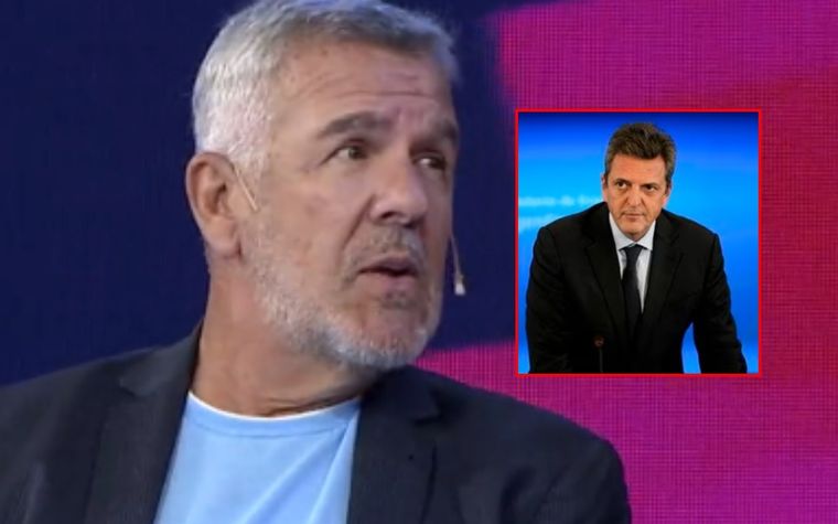 Dady Brieva El conductor dijo recibir mensajes de Sergio Massa en el medio de Duro de domar. Foto: Captura TV