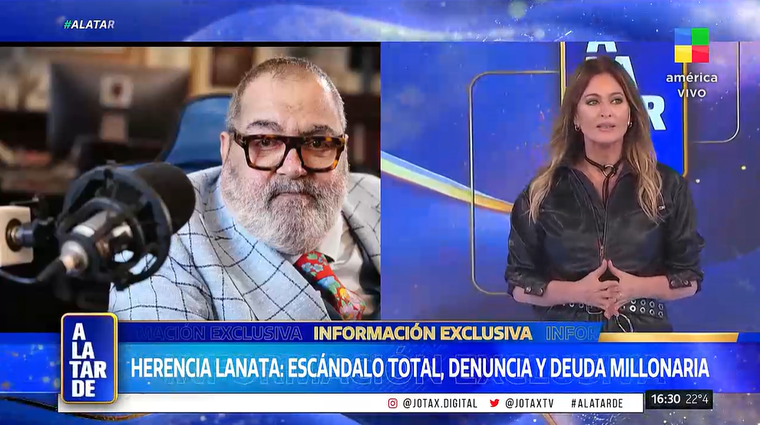 Escándalo en medio de la sucesión de Jorge Lanata. Foto: captura de video/ América TV. Escándalo en medio de la sucesión de Jorge Lanata. Foto: captura de video/ América TV.