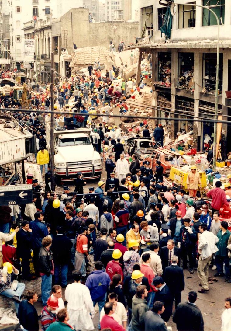 El atentado a la AMIA, perpetrado el 18 de julio de 1994, terminó con 85 fallecidos y más de 300 heridos Foto: Florencia Arbeleche