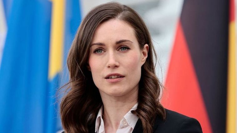 La primera ministra de Finlandia, Sanna Marin. impulsa el veto a los turistas rusos Foto: GETTY IMAGES