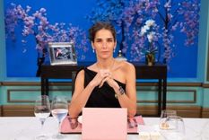 Juana Viale presentó a un invitado y la sacaron a bailar. Juana Viale presentó a un invitado y la sacaron a bailar.