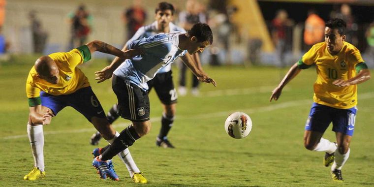 El Burrito Martínez anotó el gol de la Argentina. Foto: Télam