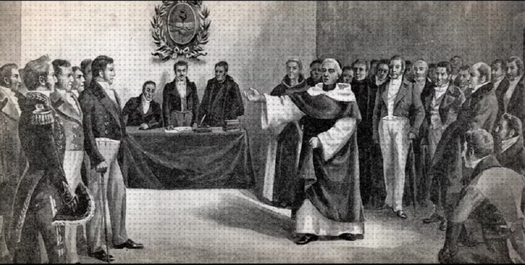 La declaración de la independencia era un proceso urgente.