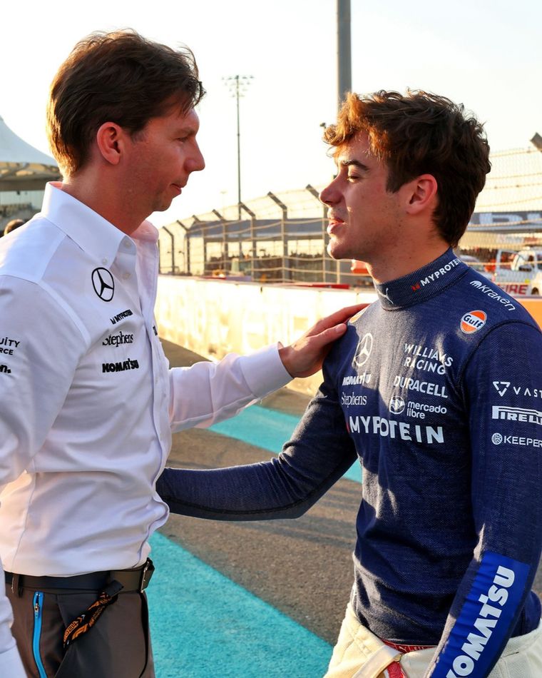 James Vowles se refirió a lo que espera de Franco Colapinto en Alpine.. Foto: Williams Racing