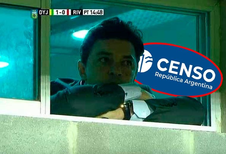 Gallardo fue protagonista de algunos memes futboleros del Censo 2022.