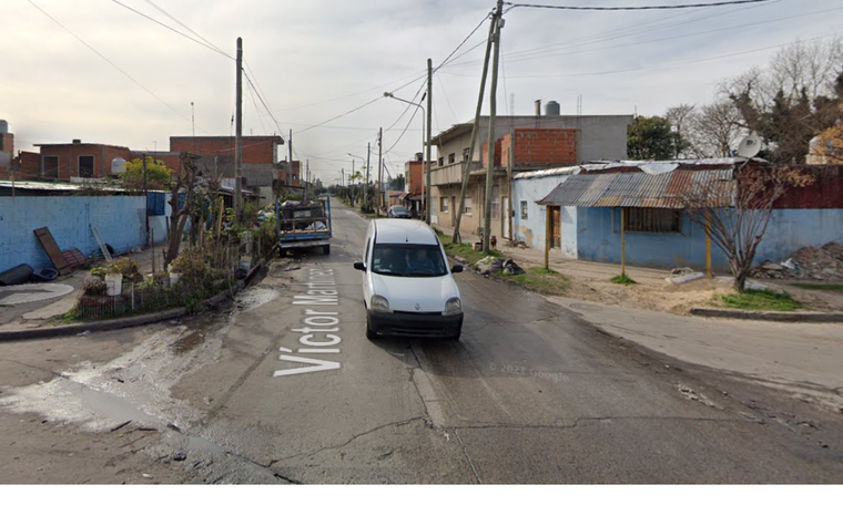 La esquina del intento de robo en La Matanza Foto: Captura de pantalla