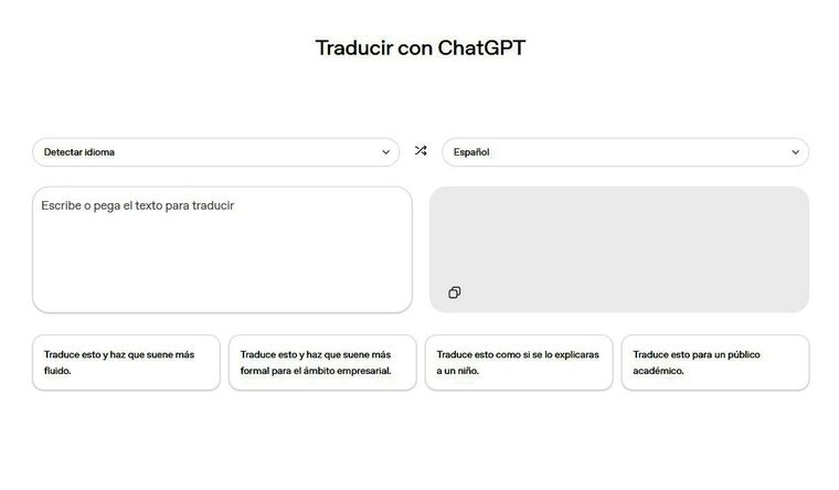 La nueva herramienta de OpenAI ChatGPT Translate se sirve de la inteligencia artificial. Foto Dpa La nueva herramienta de OpenAI ChatGPT Translate se sirve de la inteligencia artificial. Foto Dpa