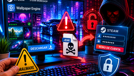 Fondos animados infectados en Steam fueron utilizados para robar contraseñas y datos sensibles. Fondos animados infectados en Steam fueron utilizados para robar contraseñas y datos sensibles.