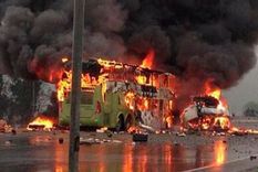 chile: pasajeros y testigos dicen que hubo varias explosiones