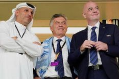 Mauricio Macri junto al presidente del Manchester City y Gianni Infantino. Mauricio Macri junto al presidente del Manchester City y Gianni Infantino.