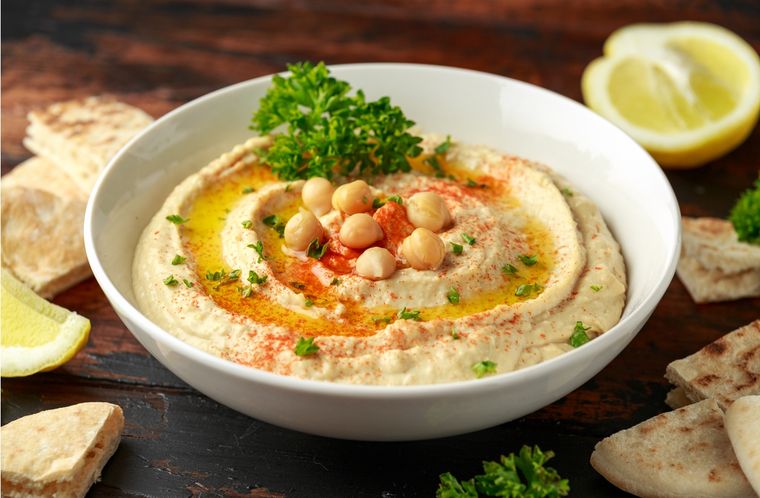 Hummus de garbanzos Una receta simple y deliciosa en pocos minutos Foto: Shutterstock