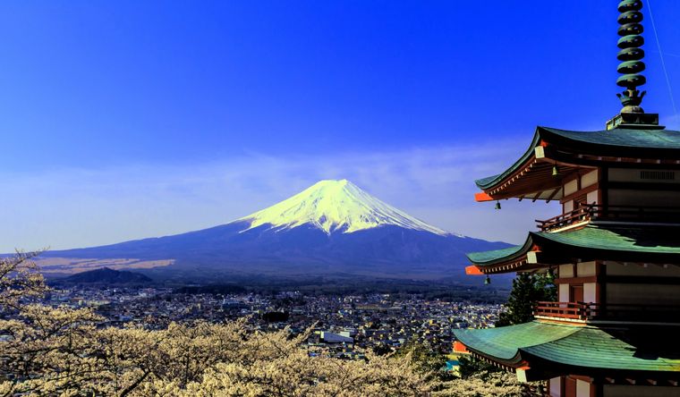 El monte Fuji, emblemático de Japón. Foto: Wikipedia.