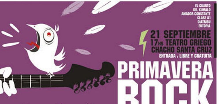 El Primavera Rock, promocionado desde hoy en las calles de la ciudad.