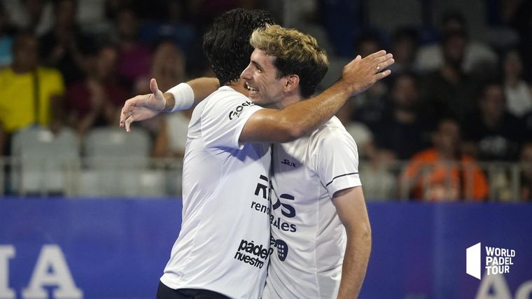 Franco Stupaczuk y Pablo Lima fueron los primeros semifinalistas del Open de Málaga, organizado por el World Padel Tour. Foto: Twitter (@WorldPadelTour)