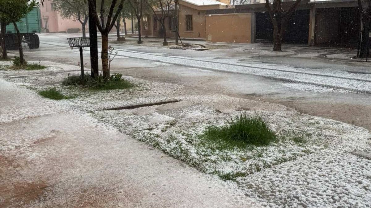 Videos: fuerte granizada en la Zona Este y el Valle de Uco