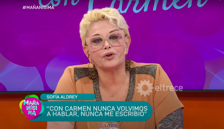 Carmen Barbieri se expresó tras la entrevista que dio la expareja de su hijo. Foto: Imagen de El Trece