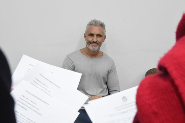 Pachelo sonriente durante el juicio Foto: Télam