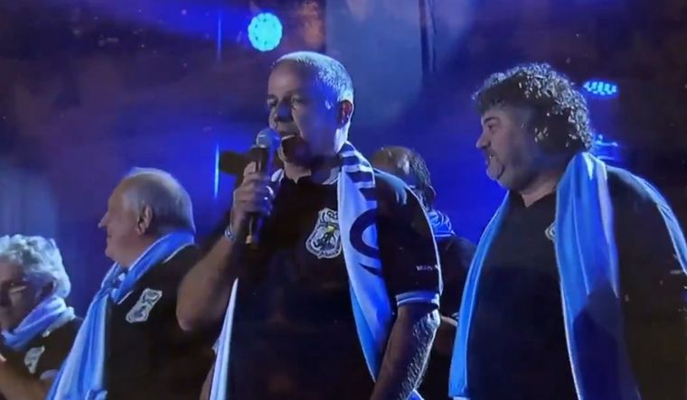 El homenaje a los héroes de Malvinas. Foto: Captura de pantalla: redes sociales.