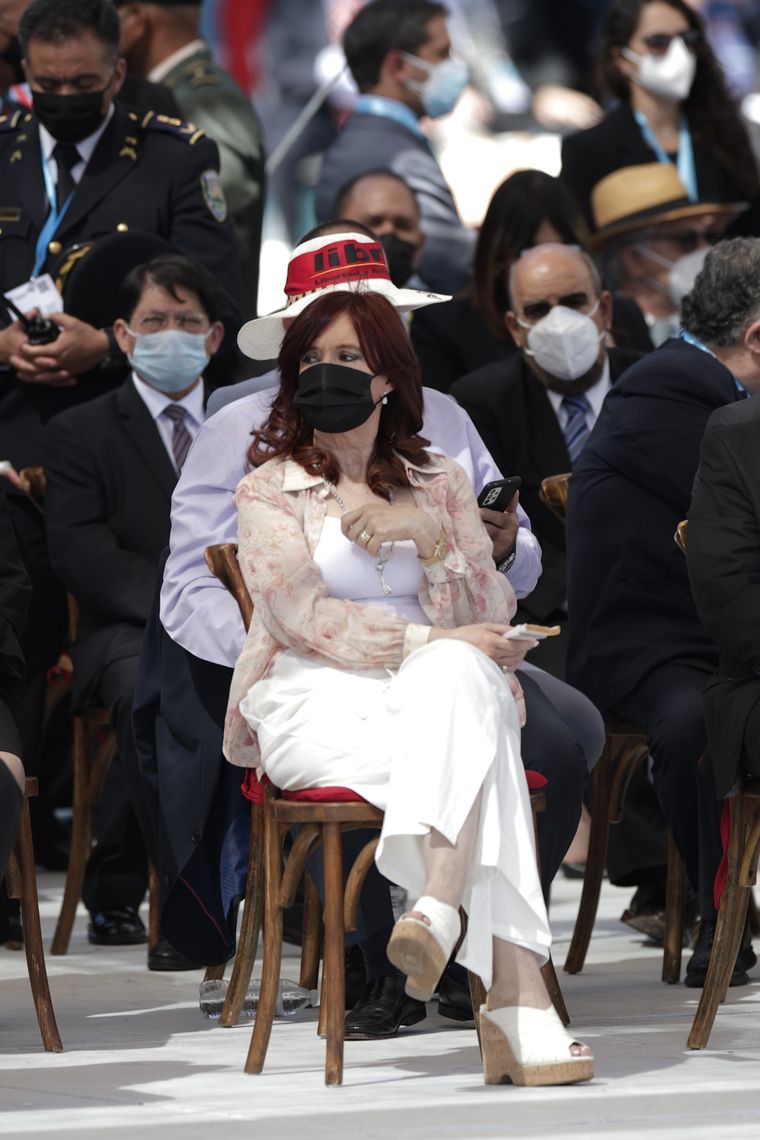 Cristina Fernández de Kirchner durante la asunción de Xioamara Castro. Foto: EFE