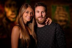 Antonela Roccuzzo y Lionel Messi Foto: Andrés Preumayr