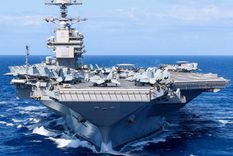 El USS Gerald R. Ford es propulsado por dos reactores nucleares Foto: Sea Forces