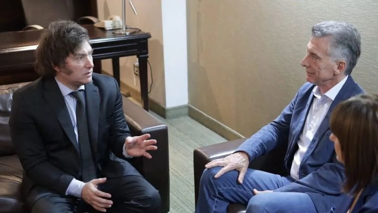 Javier Milei tomó una frase de Mauricio Macri. Foto: X
