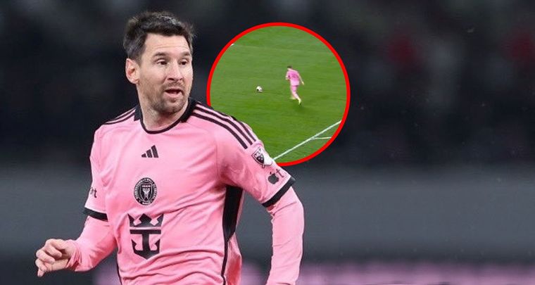 Messi y su reacción al penal de Taylor. Foto: MDZ