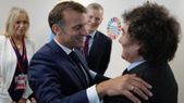 Javier Milei y Emmanuel Macron. Javier Milei y Emmanuel Macron.