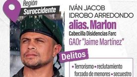 El Ministerio de Defensa publicó la cuantiosa suma que ofrece por "Marlon".