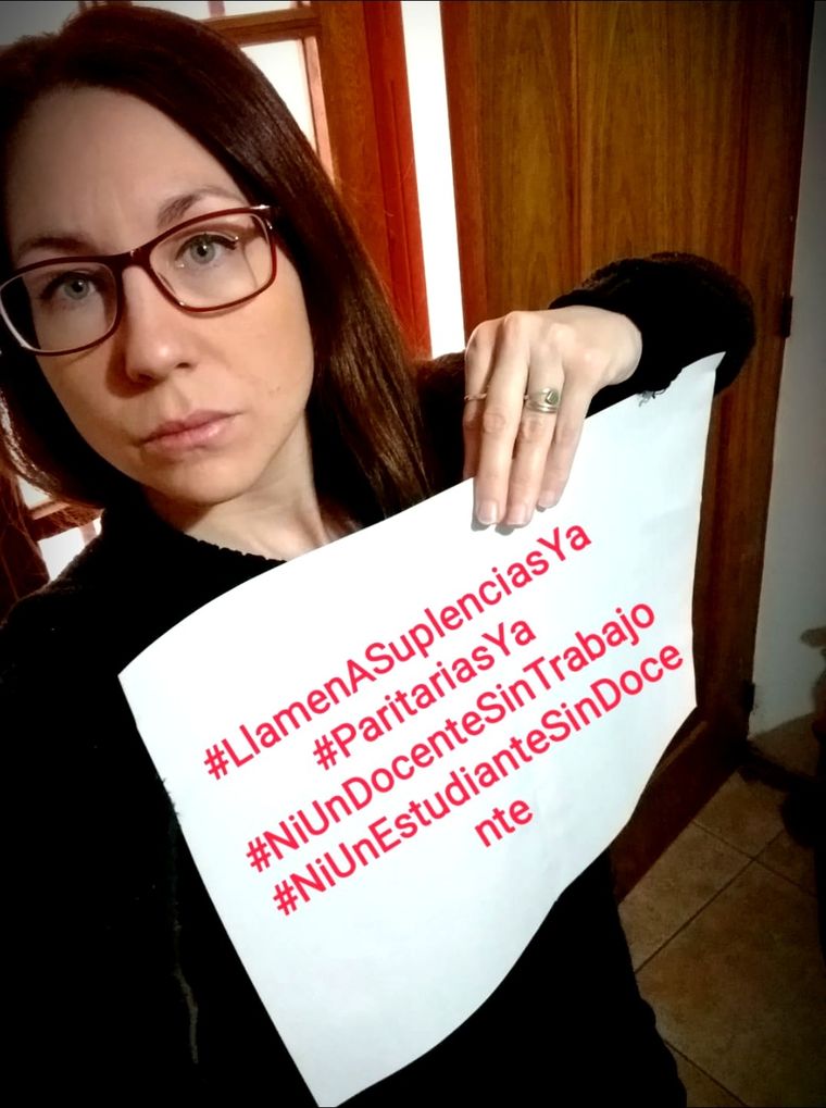 La docente mendocina Laura Espeche, espiada por la AFI por pertenecer al SUTE.