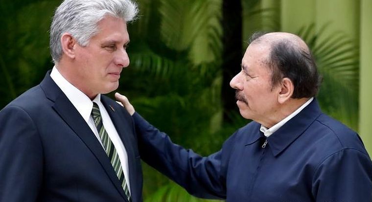 Miguel Díaz-Canel y Daniel Ortega Foto: DPA