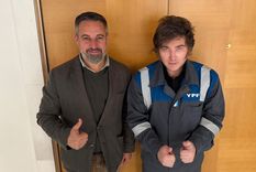 El presidente Javier Milei mantuvo un encuentro con el diputado y presidente de VOX, Santiago Abascal, en Madrid
