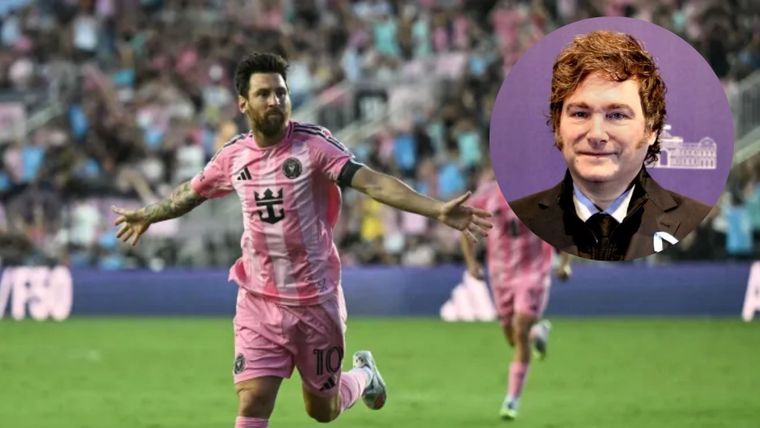 Javier Milei expresó su admiración por Lionel Messi.