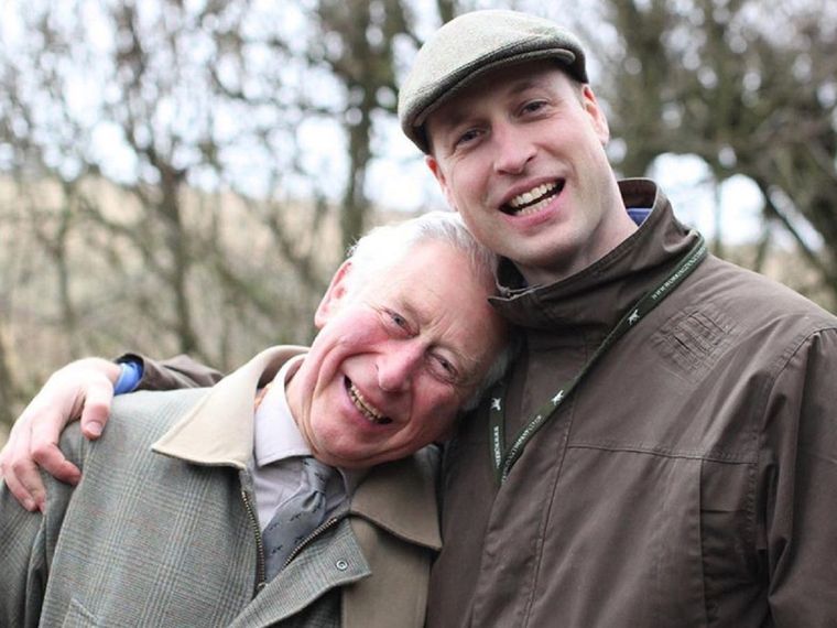 Príncipe Carlos y príncipe William Foto: KENSINGTON ROYAL