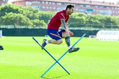 Lionel Messi Barcelona entrenamiento Foto: @FCBarcelona_es