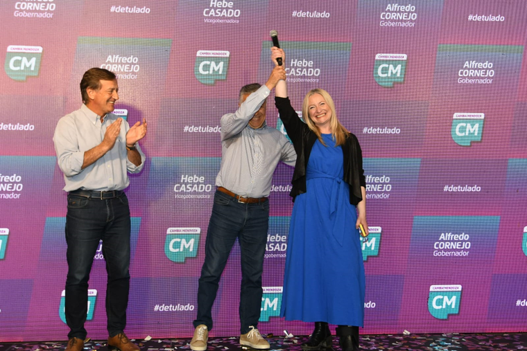 Hebe Casado, Rodolfo Suarez y Alfredo Cornejo Foto: ALF PONCE MERCADO/MDZ