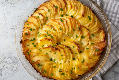 Receta de papas gratinadas con crema Receta de papas gratinadas con crema