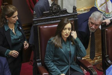 MDZol | Victoria Villarruel en plena sesión del Senado. Foto: Noticias Argentinas