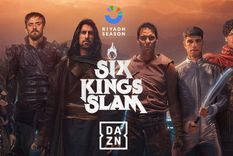 Los seis protagonistas, vestidos para la ocasión: Six Kings Slam. Foto: @TheTennisLetter Los seis protagonistas, vestidos para la ocasión: Six Kings Slam. Foto: @TheTennisLetter