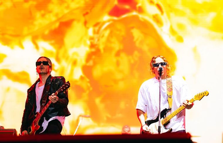 Airbag se presentó ante un estadio de Vélez repleto. Foto: Gentileza czcomunicacion. PH: @tomiraimon