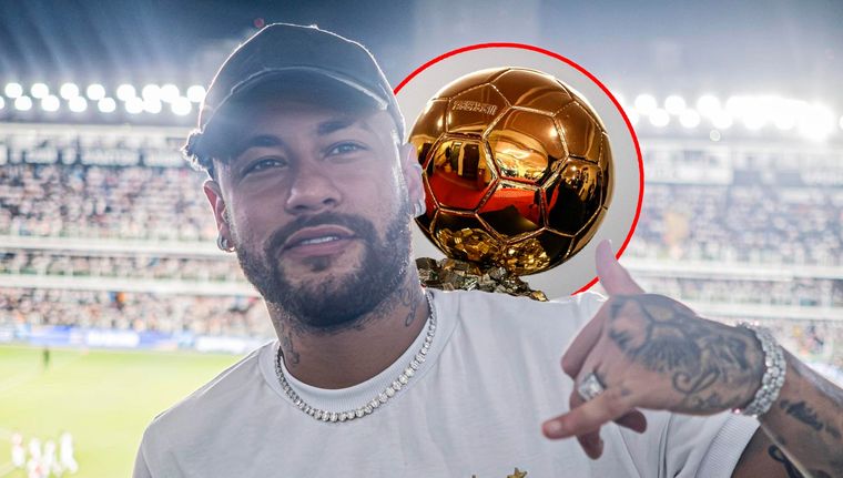Neymar se mostró en desacuerdo con las nominaciones al Balón de Oro. Foto: @SantosFC y archivo